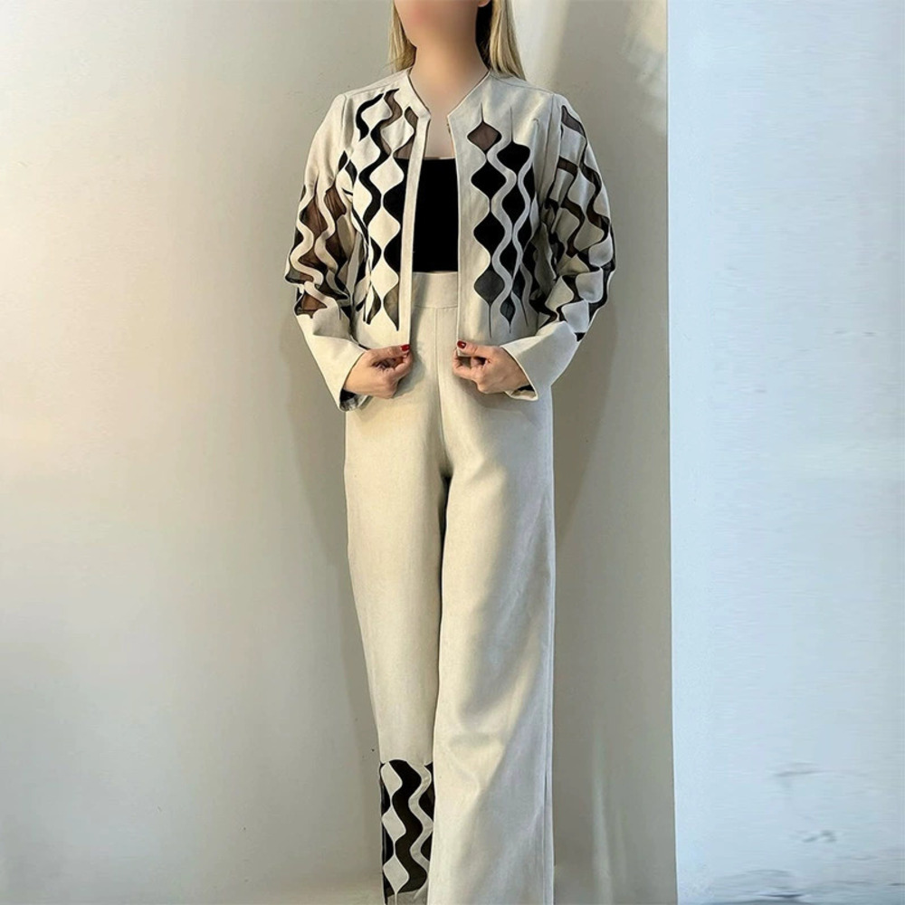 Forever 21 Spring Chic Cutout Cardigan and Pants Set